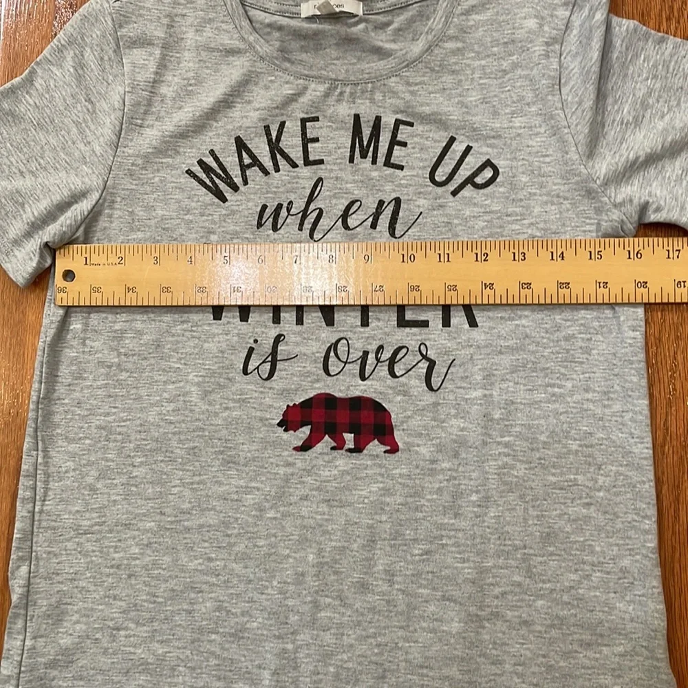 Maurices NWT Woman T Sleep Shirt Size XS Gray Short Sleeve - Picture 4 of 10